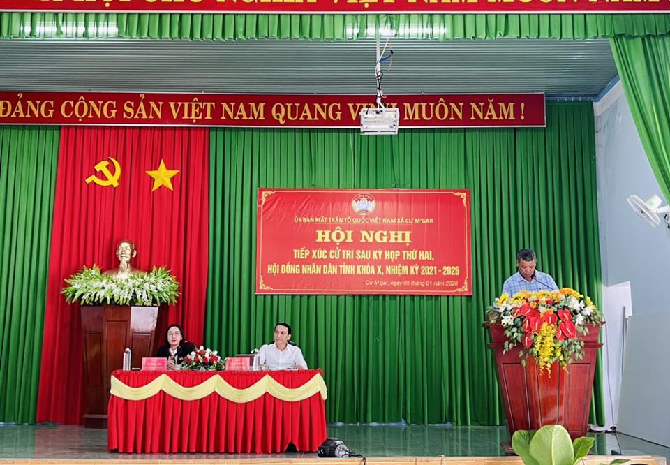 HỘI NGHỊ TIẾP XÚC CỬ TRI SAU KỲ HỌP THỨ HAI, HĐND TỈNH KHÓA X, NHIỆM KỲ 2021–2026